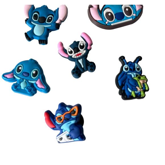 NEW Lilo Stitch SHOE CHARMS 8pc for Croc Shoes Backpacks Zippers Project 626 - Picture 4 of 7